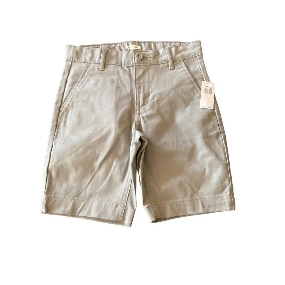 NWT Old Navy Gray‎ School Uniform Shorts Flat Front Size 6
